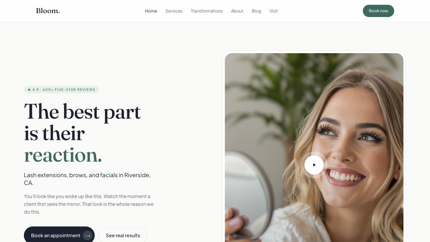 The Template Two website design