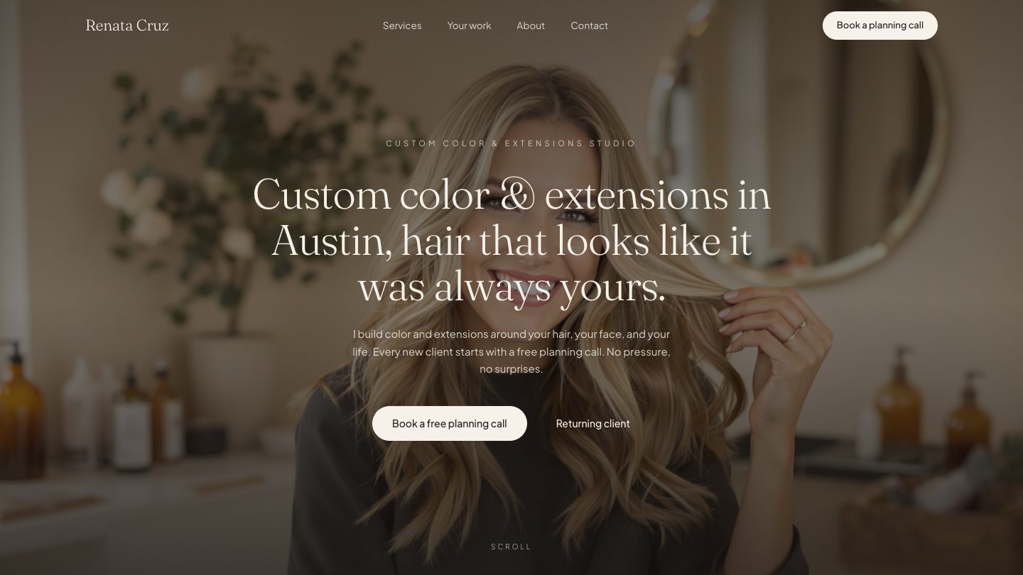The Template One website design